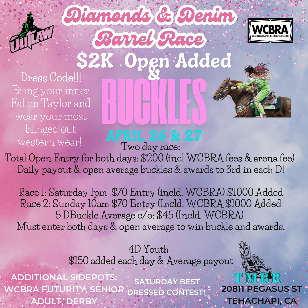 Diamonds & Denim Open Added & Buckles flyer